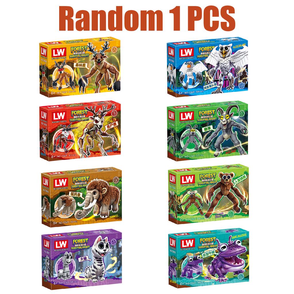 Новый набор строительных блоков «99 ночей в лесу», модель для сборки, коллекция «99 ночей в лесу», кубики для детей, фанатов, подарки