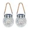 Solar Lantern Lights Waterproof Flickering Flame Garden Light Decorative Solar Hanging Lantern with 2 Modes for Yard Patio Decor