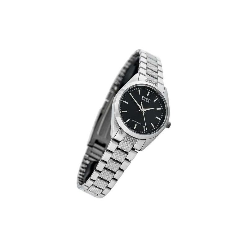 Casio Серия STANDARD Серия Retro Pointer Часы с металлическим браслетом Кварцевый механизм Ремешок из нержавеющей стали Японские и корейские часы Женские часы LTP-1274D-1A