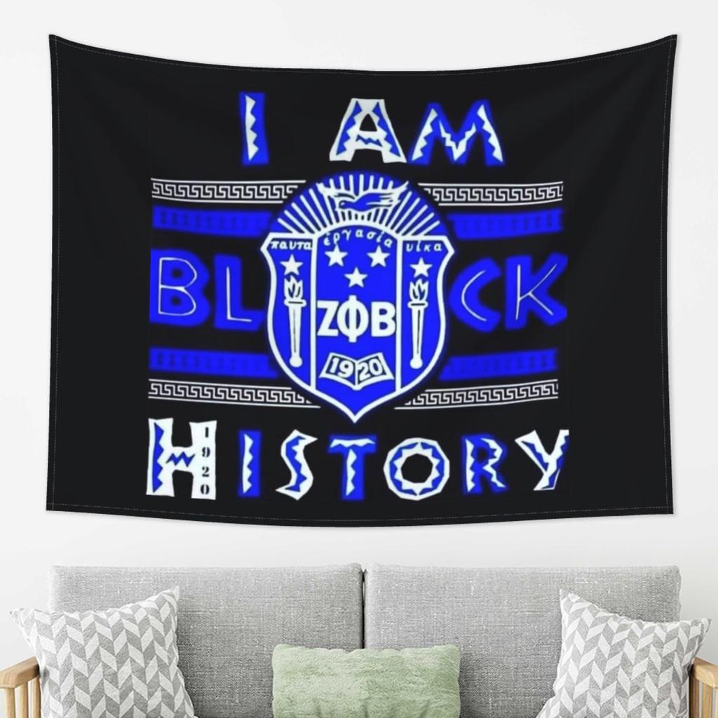 Zeta Phi Beta Greek Letter 1920 ZOB Tapestry Wall Hanging Aesthetic Home Decoration Tapestries for Dorm Room