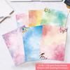 Lined Stationary Paper and Envelopes Set Floral Bird Watercolor Stationary Set with Lined Letter Writing Paper - 48 Sheets + 24 Envelopes, 8 x 11