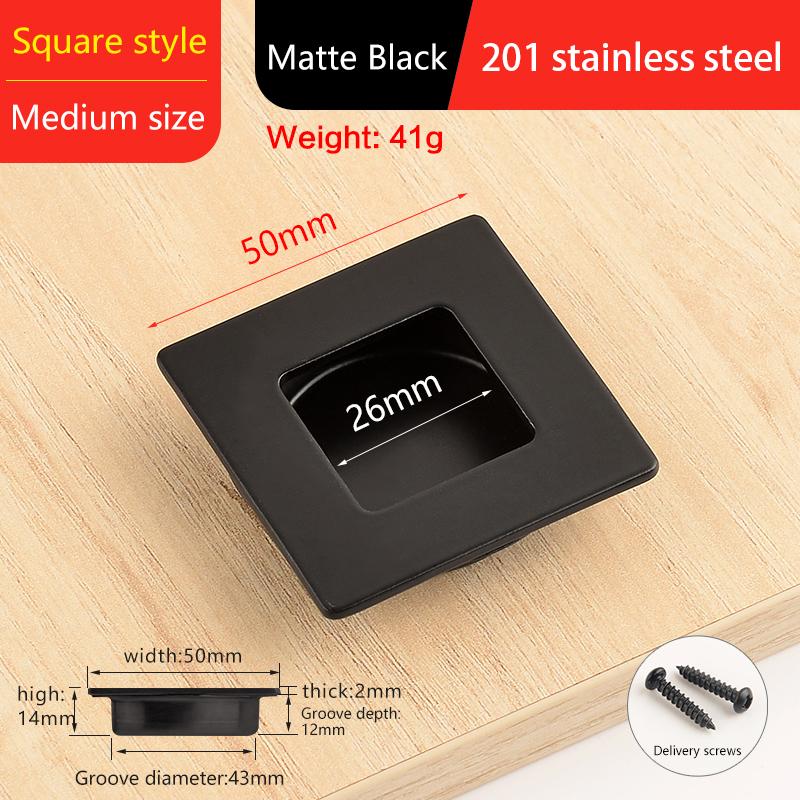 Невидимые Врезные Мебельные Ручки скрытые ручки для шкафа с раздвижными дверями ручки для ящиков скрытая ручка нержавеющая сталь