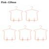 5pcs Doll Decorations Doll Dress Mini Doll Hangers Dollhouse Furniture Metal Clothes Hangers