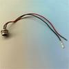 Three-hole Round Head 3 Pin Prong Charging Port Jack Socket Inline Connector Battery Charging
