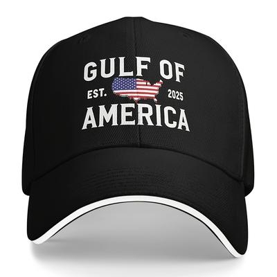 Кепка-бейсболка GULF с принтом Легкая кепка-тракер Соединенные Штаты Америки Дизайн Gulf Можно стирать вручную Идеально подходит для Хэллоуина