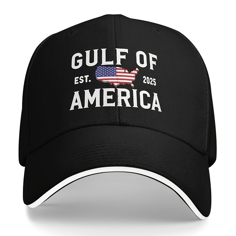 GULF Printed Baseball Cap Lightweight Trucker Cap United States of America Gulf Design Hand Washable Perfect for Halloween