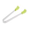 1Pc Silicone Food Tongs Gloves-Shaped Stainless Steel Non-Slip Kitchen Utensil Ice Candy Food Clip Mini Ice Cubestongs