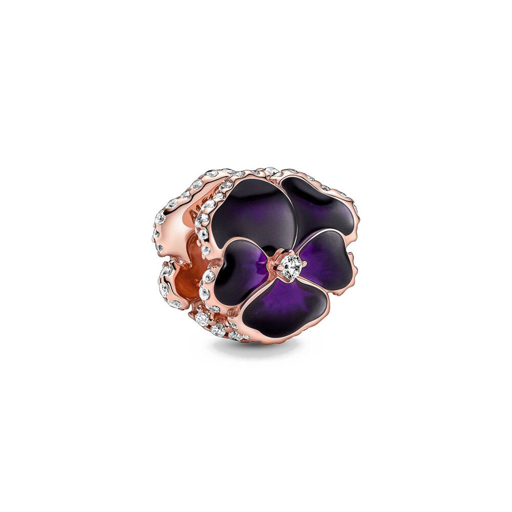 Серия Rose Gold Подвески-бусины в форме сердца Цветок Зажим Медь Подходит для Европейских Оригинальных Браслетов Сделай сам Элегантные Украшения