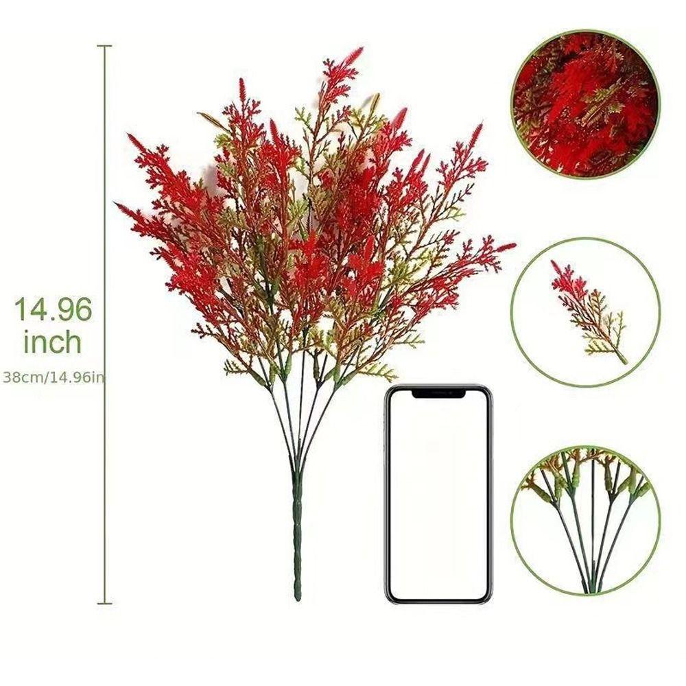 Искусственные цветы кедра Real-Touch, растения, декор своими руками, подарок, элегантные искусственные растения кедра, устойчивые к ультрафиолетовому излучению, реалистичные искусственные стебли сосны