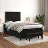 3137775 vidaXL Divan Bed with Mattress Black 120x200 Cm Velvet