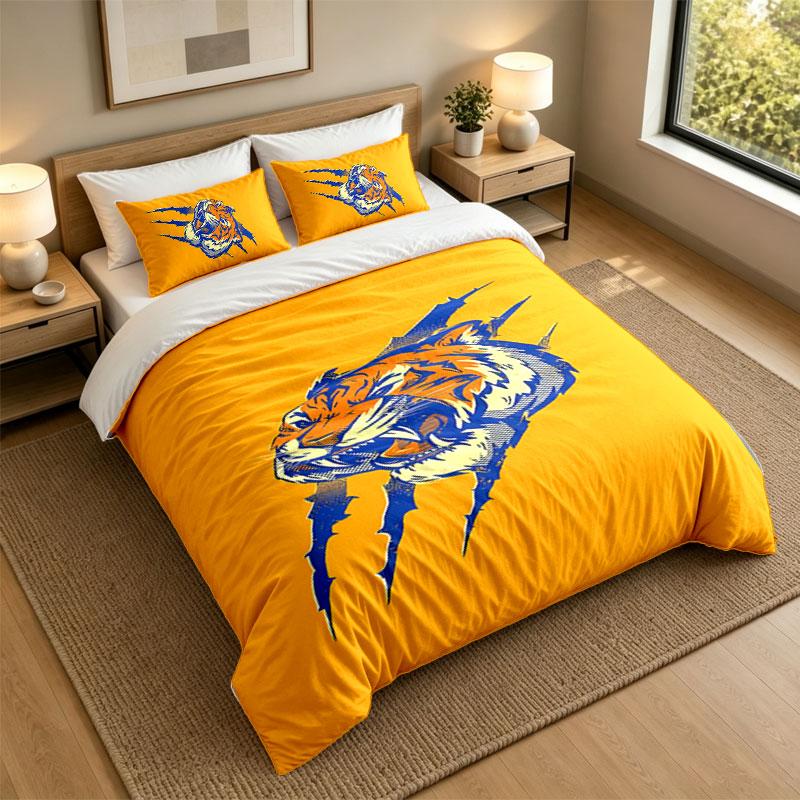 3Pcs Bedding SetTigres Uanl Soft Bed Sheet and Two Pillowcases Home Bedroom Decor
