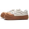 Li-Ning Honey Thick Sole Platform Sneakers Classic Comfortable Trendy Non-Slip Wear-Resistant Low-Top Women Sneakers White Brown AGCV096-1