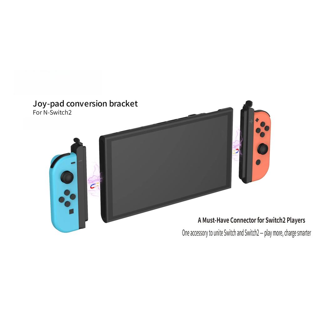 Адаптер для подключения контроллера для Switch1/Switch2 с функцией магнитной зарядки для Joy-con, Зарядная рукоятка-адаптер