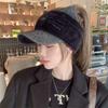 Windproof Plush Hat Cold-proof Baseball Cap Fashion Knitted Hat  Winter