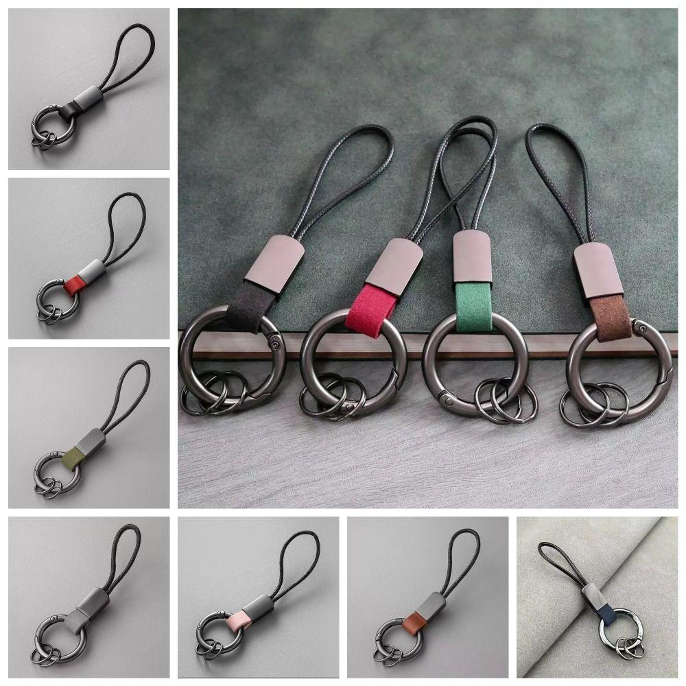 Multifunctional Leather Waist Hanging Key Chain Zinc Zinc Alloy Car Trinket Keyring Men Birthday