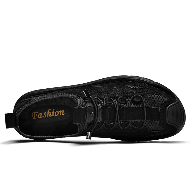 Мужская повседневная обувь с дышащей сеткой, мужские лоферы, удобная обувь для вождения, мокасины, мужская обувь на плоской подошве