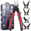Purpose Versatile Heavy Duty Tool Kit - Multifunctional Pliers 5in 1 Versatile Tool Kit, Durable Dual-Color PVC Handle Pliers, Portable Hand Toolbox
