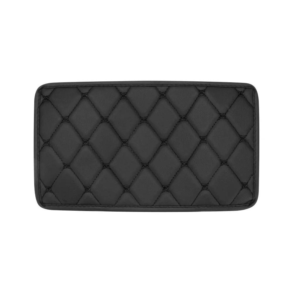 Защитная накладка на центральную консоль автомобиля, универсальная накладка на подлокотник, нескользящая мягкая волокнистая кожа, украшение для автомобиля, стильный подлокотник