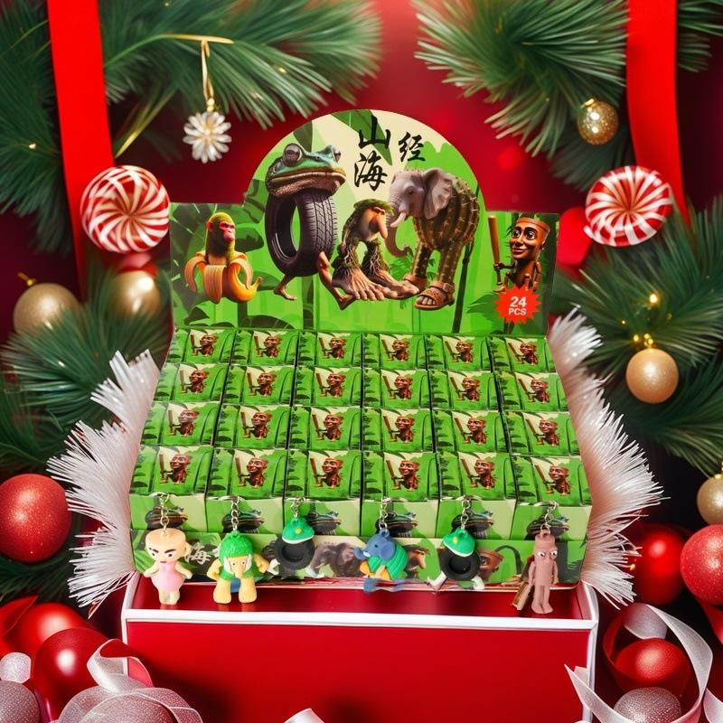 24PCS Italian Brainrot Blind Box - Tralarero Tralala Tun Tung Sahur Bombardinocrocodilo Cute Collectible Figure Keychain Gift