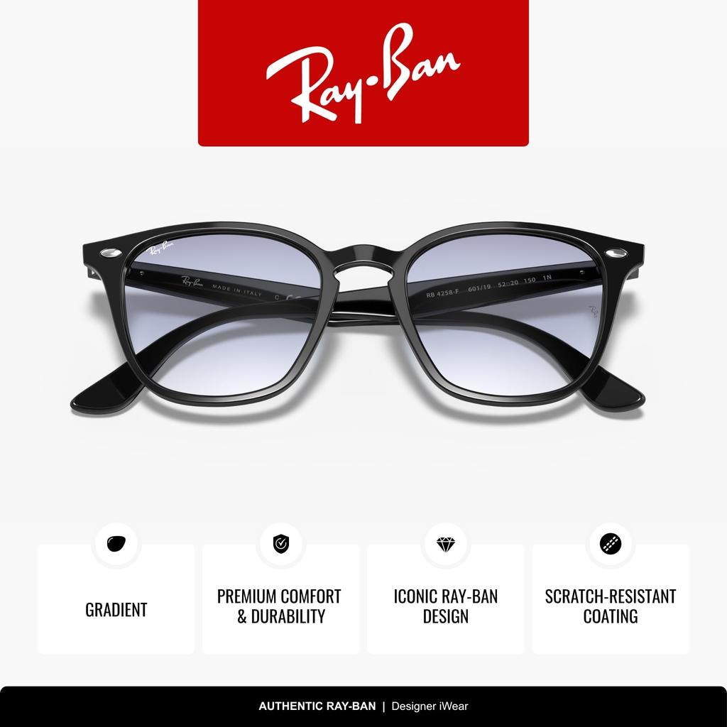 0RB4258F ПРОЗРАЧНЫЙ ГРАДИЕНТ СВЕТЛО-ГОЛУБОЙ 52 [Ray-Ban] Солнцезащитные очки, Унисекс, Взрослый, 601/19