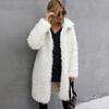 Factory Sell 2023 Spring Autumn Winter Long Faux Fur Coat Women Plush Jacket Ladies Wihite Fluffy Jacket Long Sleeve Fashion Outerwear
