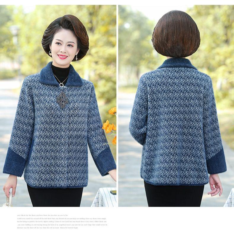 Роскошная и удобная шуба из искусственной норки для женщин среднего возраста на осень и зиму