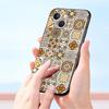 Цветочный тотем мандалы Роскошный чехол для телефона Для iPhone 13 15 14 12 11 Pro MAX XR X SE XS 7 8 Plus Силиконовый Черный Защитный чехол