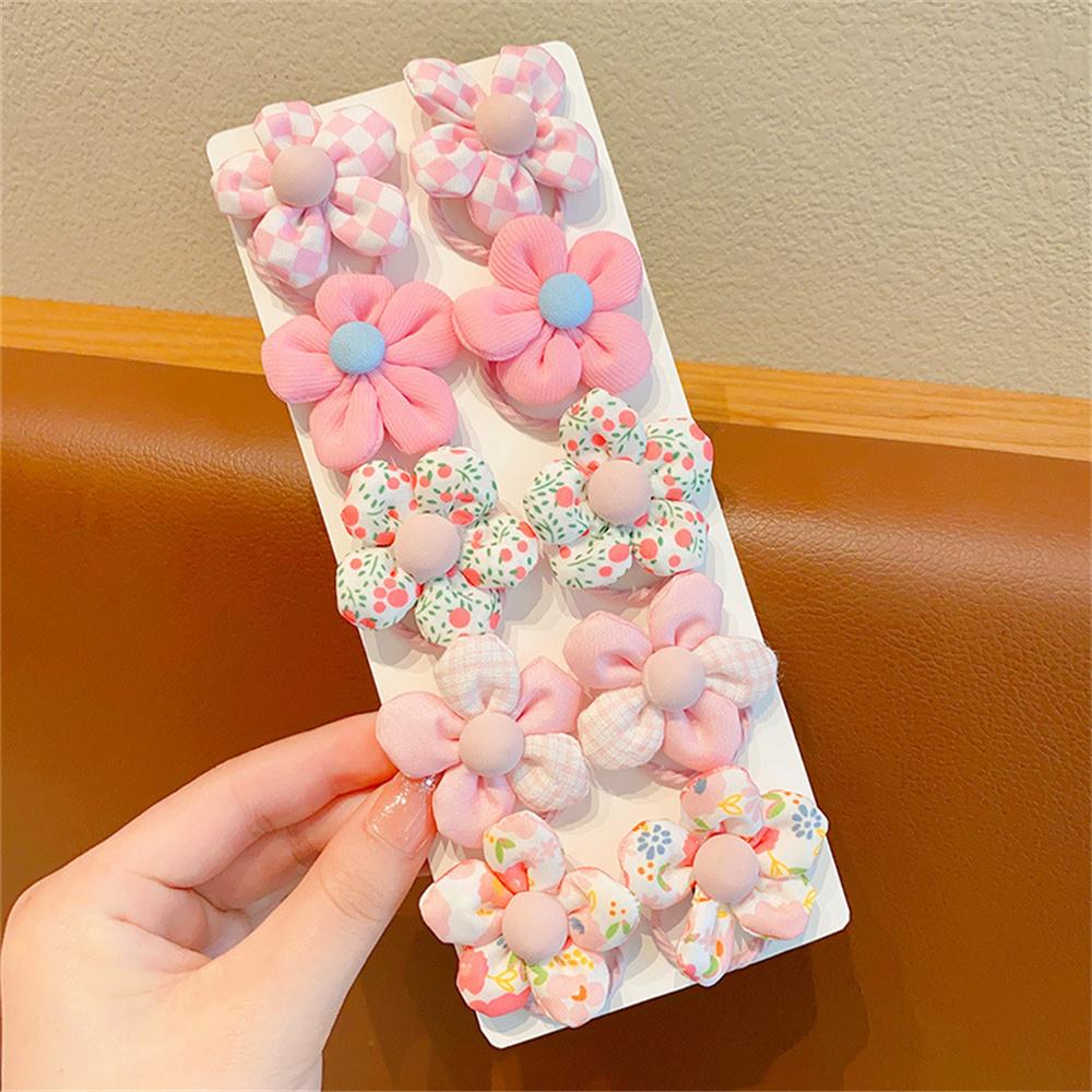 10 шт./компл., резинки для волос в форме сладкого цветка, эластичные ленты для волос, детские красочные держатели для хвостиков, резинка для малышей, детей