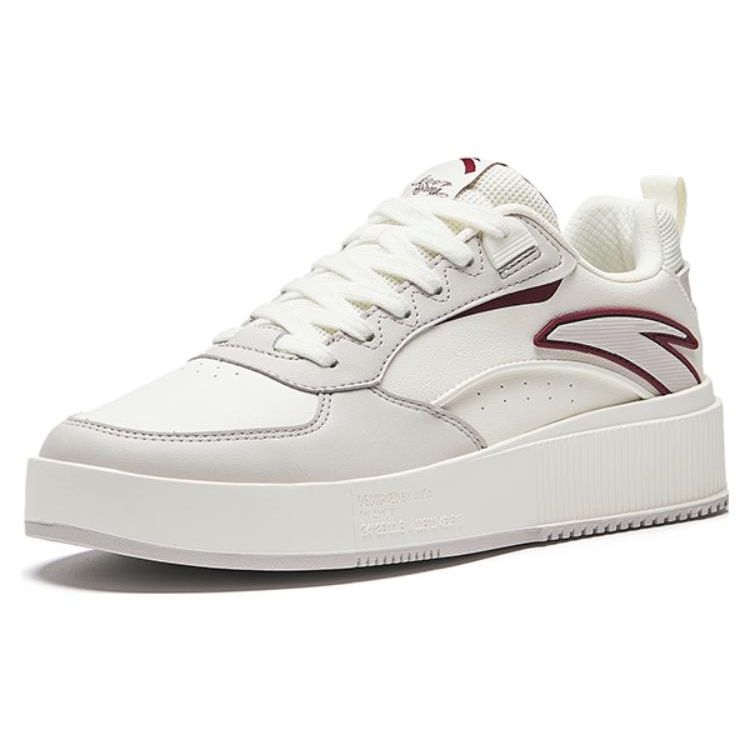 Anta Milk Cap 2 Толстая подошва Повседневная одежда Прочные дышащие низкие кроссовки для скейтбординга Мужские кроссовки Белые 912348080-7