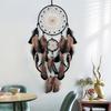 Glowing In Dark Dreamcatchers Wall Hanging Ornament with Feathered Tassels Wind Chimes for Bedroom and Nursery Decors