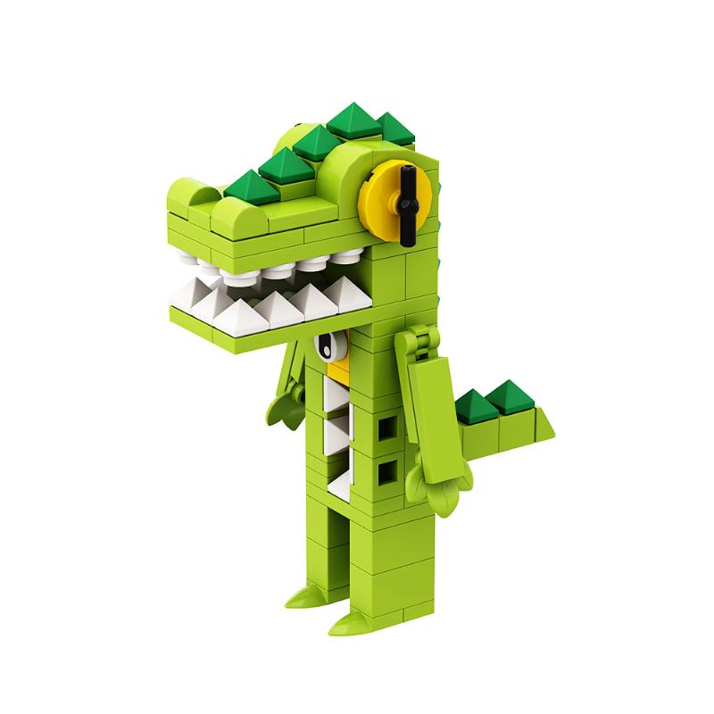 Gobricks Garten Of Banban Bricks Game Green Headed Monster Flamingo MOC Model Building Blocks Children's Educationa Gifts