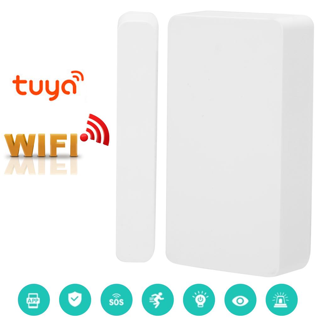 Smart Wifi Wireless Magnetic Sensor Door Window Open Close Detector Security Alarm System Works for