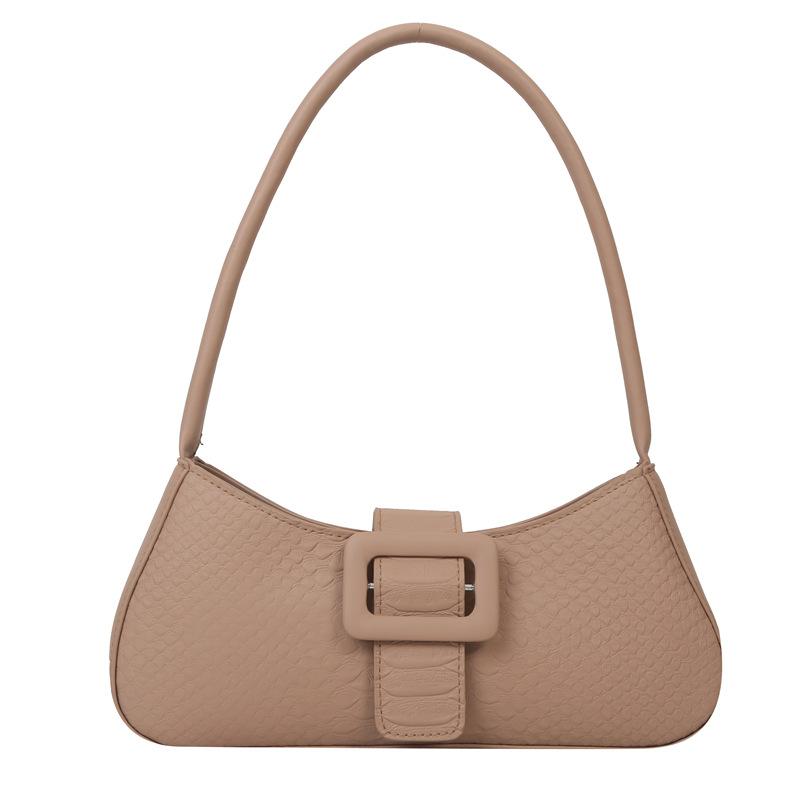 Французская сумка на плечо подмышку 2025 лето новая трендовая модная сумка-багет повседневная конфетного цвета маленькая квадратная сумка