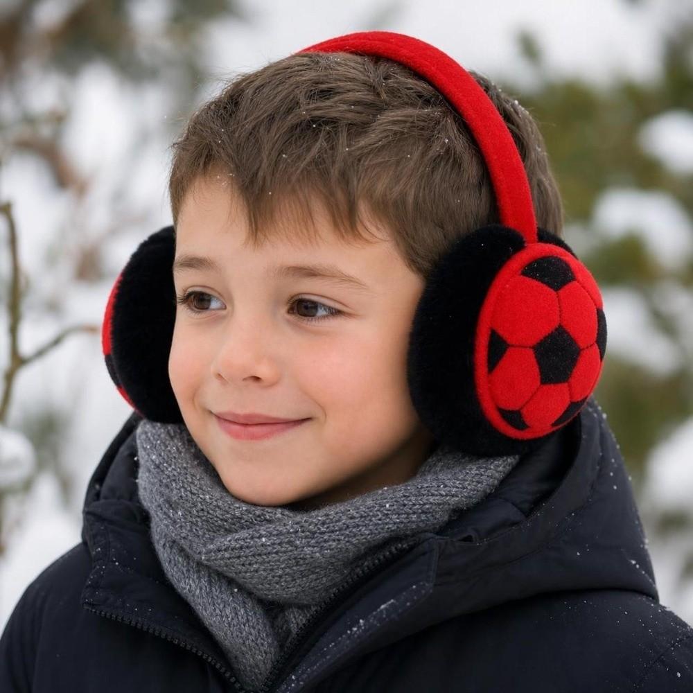 Keep Warm Football Kids Earmuffs Thickened Ear Protection Earmuff Winter Ear Warmer Winter Outdoor