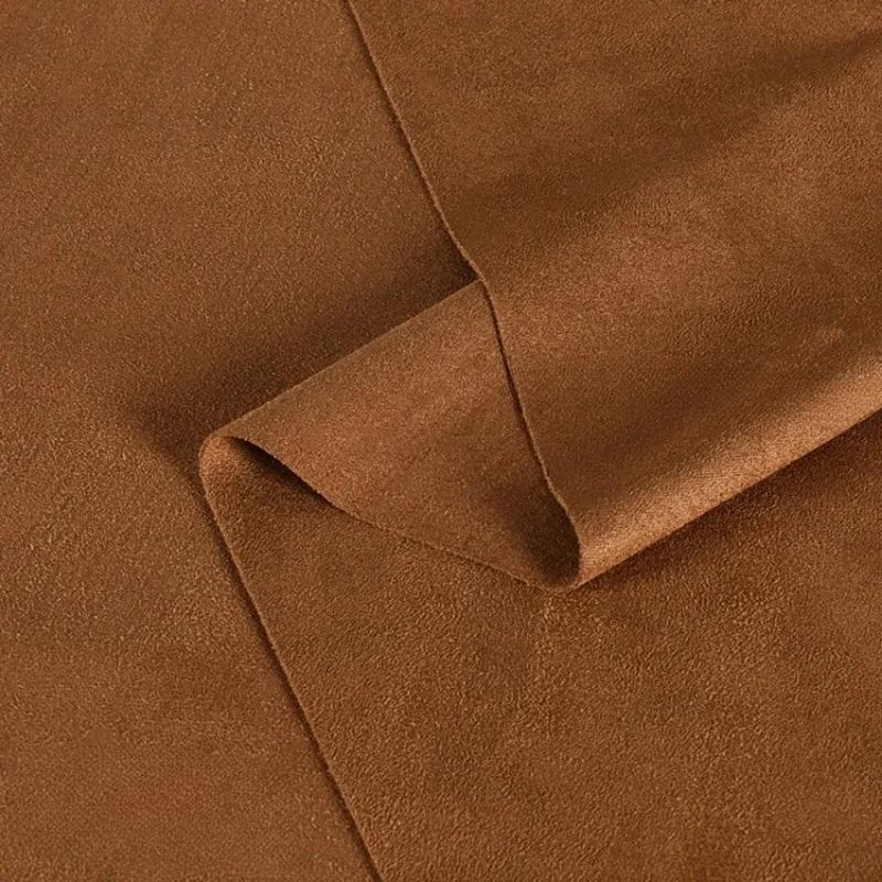 100x150cm Suede Fabric Stretch Double Microfiber for Costume Dresses Skirt Sewing Stretch Frosted Cloth Plain Material
