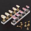 False Nail Tips Display Stand Holder Set Magnetic Showing Shelf Practice Nail Tools Kit