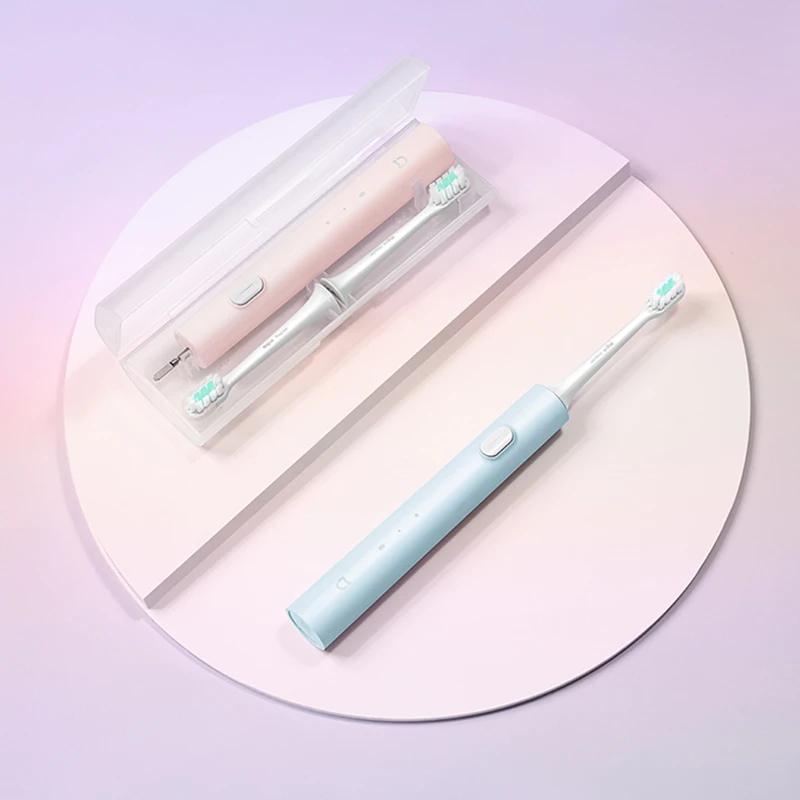 Xiaomi Mijia T200C электрическая зубная щетка набор умная звуковая зубная щетка перезаряжаемая IPX7 водонепроницаемый очиститель для отбеливания зубов
