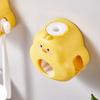 Automatic Press Toothpaste Dispenser Wall Mounted Cute Duck Design Space Saving Bathroom Tool Toothbrush Holder Rack