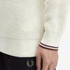 Fred Perry [Острый] Вафельный Вязаный Свитер - Экрю Afpm2536507-560