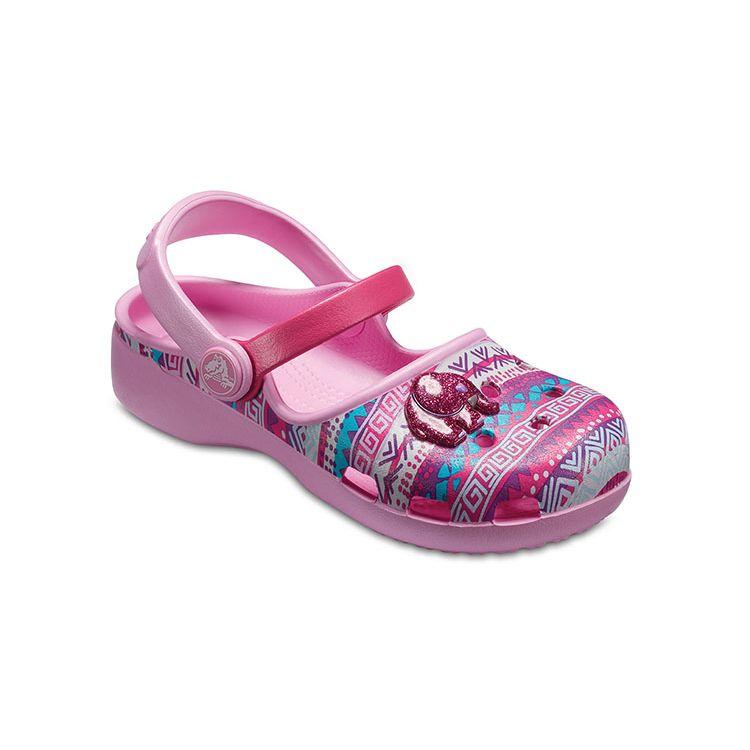 Crocs Детские сандалии с закрытым носком для улицы, сандалии, розовые 205042-6I2