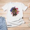 Sunflower American Flag Schnoodle Dog Lovers Unisex T-shirt