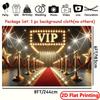 2D Голливуд VIP Вход Ткань для фона Красная ковровая дорожка Вечеринка Фото реквизит