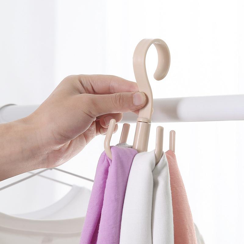 Multifunction Rotated Storage Hanger Hooks Clothes Rack Hanger Organizer Bag Hanger Shoes Belt Scarf Hanging Rack Closet Hanger