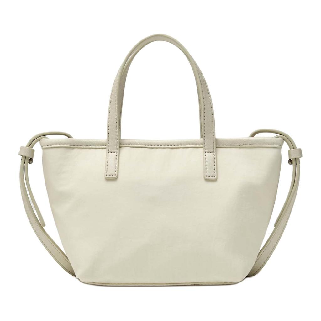 MLB New York Yankees Logo Nylon Tote Bag Women tote bags Ivory 3ACRVN16N-50IVS