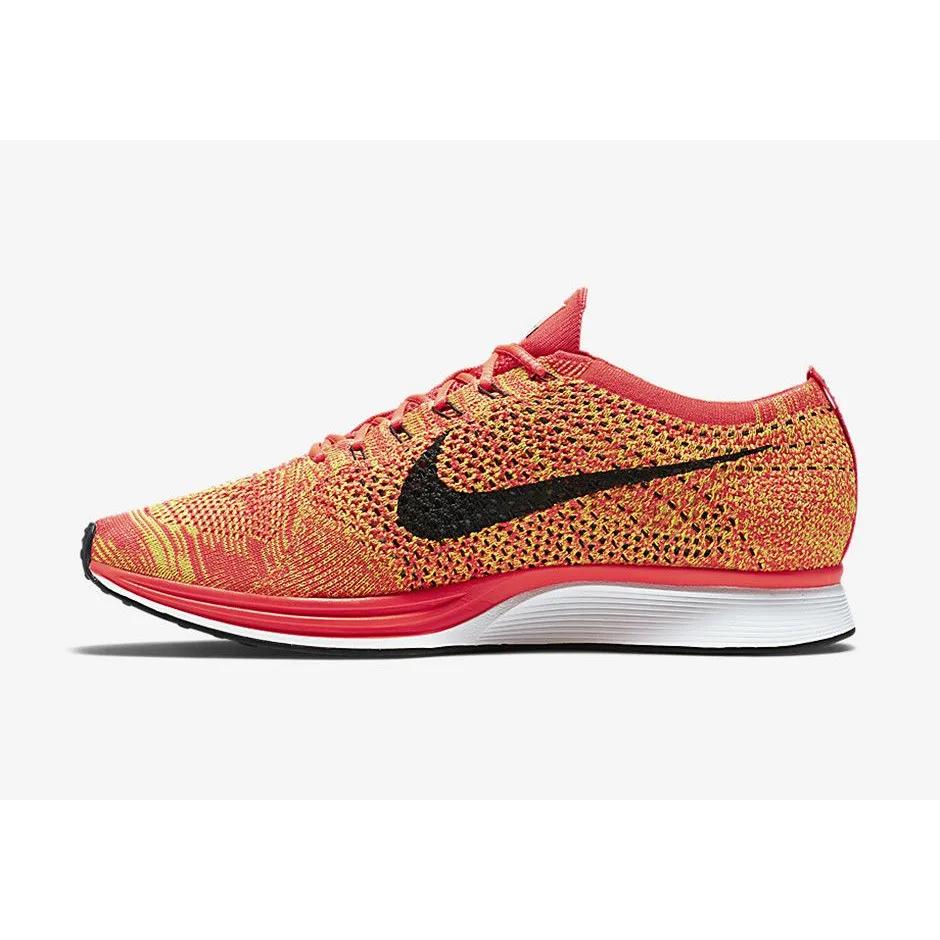 Nike Flyknit Racer 'Bright Crimson' (Unisex) Bright Crimson / Black-Volt Running Shoes 526628 602