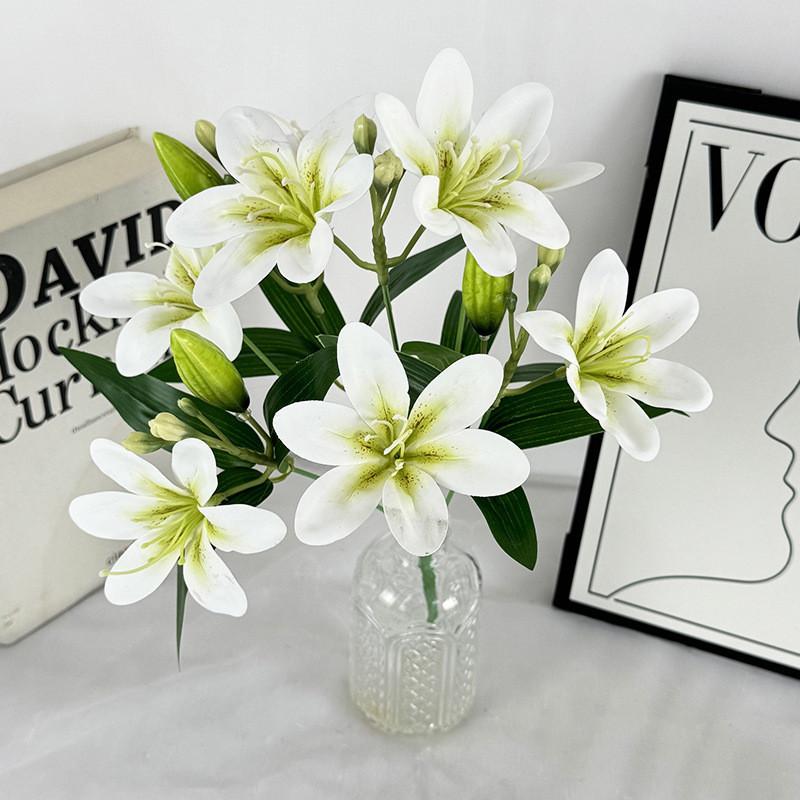 Lily Blossom Lifelike Arrangements For Wedding Venue Decor And Photography Props