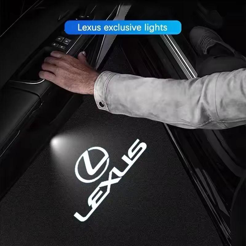 2026 Hot Interior Stickers 2Pcs For Lexus CT ES GS NX IS250 CT200h IS300h ES300h ERX400h NX300h LED Car Ghost Shadow Welcome Doo