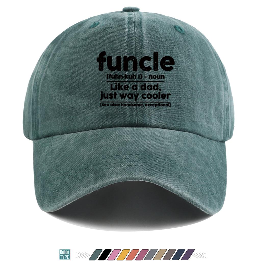 pc pcs Funcle Baseball Cap for Unisex Women Adjustable Snapback Hat with Fun Text Print funcle Lettering Lightweight Brea