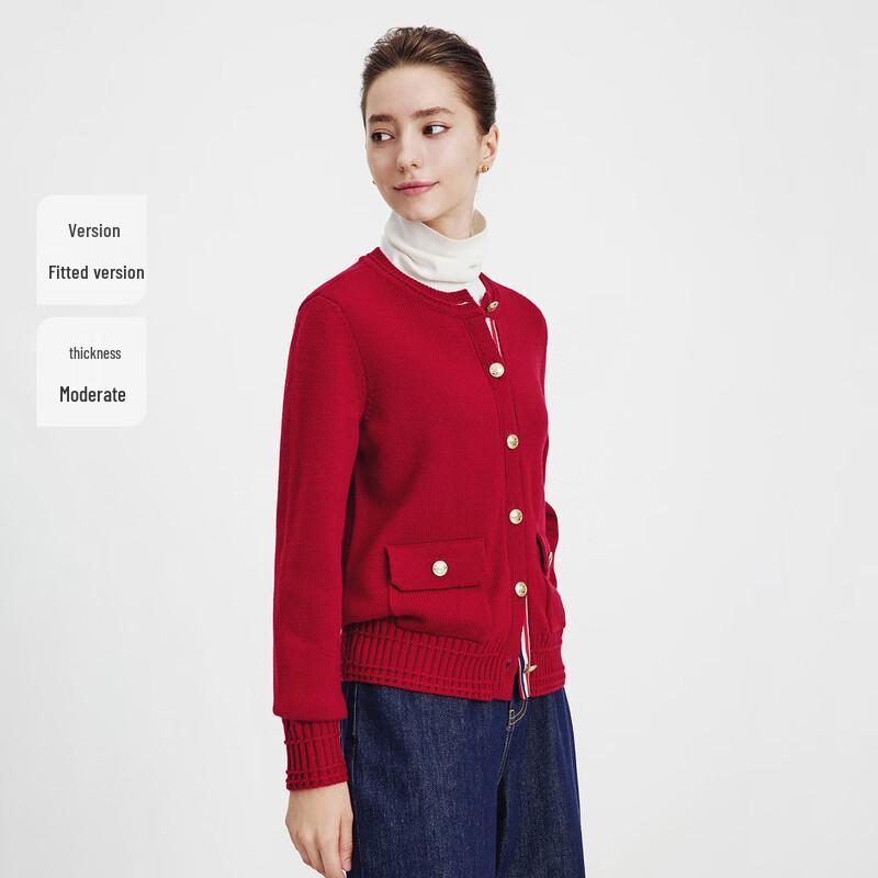 Navigare Женский вязаный кардиган с круглым вырезом