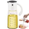 PluieSoleil Drip-Free Oil Bottle and Soy Sauce Dispenser, One-Hand Operation, for Cooking, Oil, Soy Sauce, Vinegar, Heat-Resistant Glass Bottle, Water